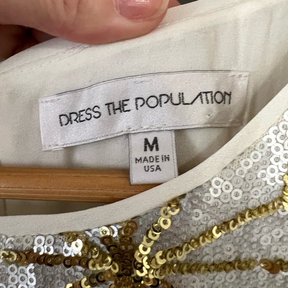 Dress The Population Sequin Dress - size M - Picture 2 of 9